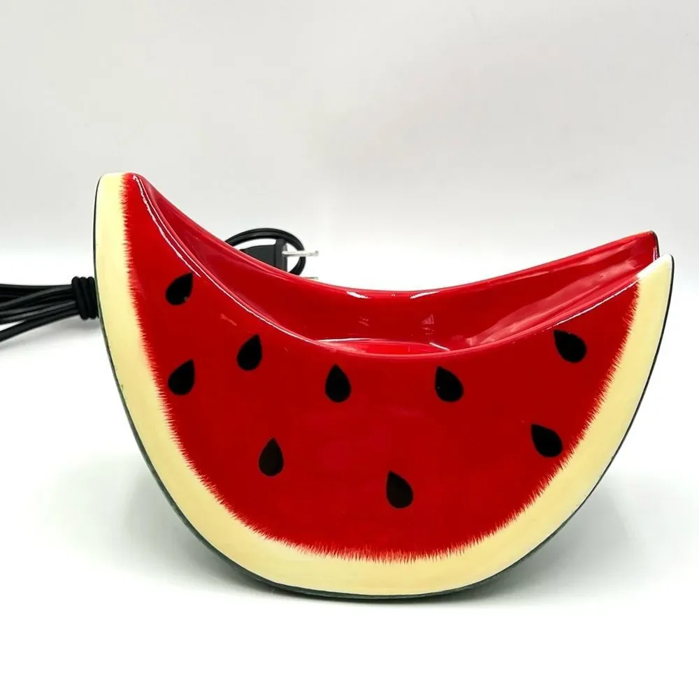 Retired Scentsy‎ Wax Warmer Electric Watermelon Slice Full Size Clean Summer
